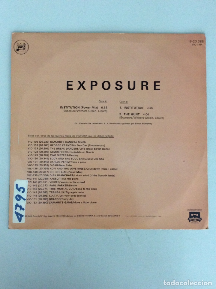 Discos de vinilo: Exposure institution - Foto 2
