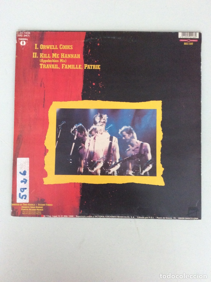 Discos de vinilo: Passion Fodder. Orwell Cooks - Foto 2