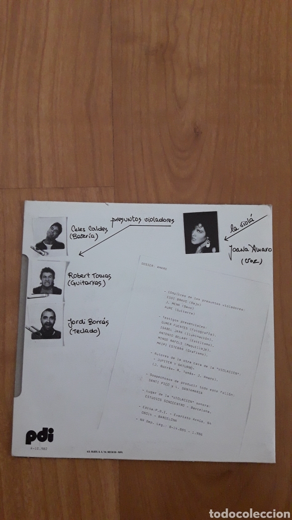 Discos de vinilo: AMARO. VIOLACI&Oacute;N - Foto 2