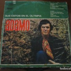 Discos de vinilo: ADAMO CANTA EN ESPAÑOL SUS EXITOS EN EL OLYMPIA. Lote 275731328