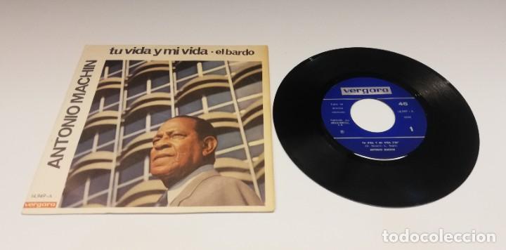 Discos de vinilo: Antonio Mach&iacute;n - Tu Vida Y Mi Vida / El Bardo (7&rdquo;, Single) - Foto 1
