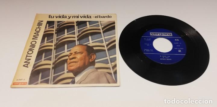 Discos de vinilo: Antonio Mach&iacute;n - Tu Vida Y Mi Vida / El Bardo (7&rdquo;, Single) - Foto 2