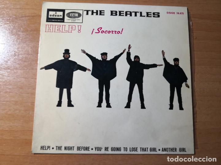 Discos de vinilo: THE BEATLES EP Help! Socorro! 1965 - Foto 1