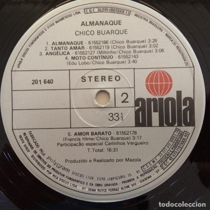 Discos de vinilo: Chico Buarque &lrm;&ndash; Almanaque Brasil,1981 Ariola - Foto 6