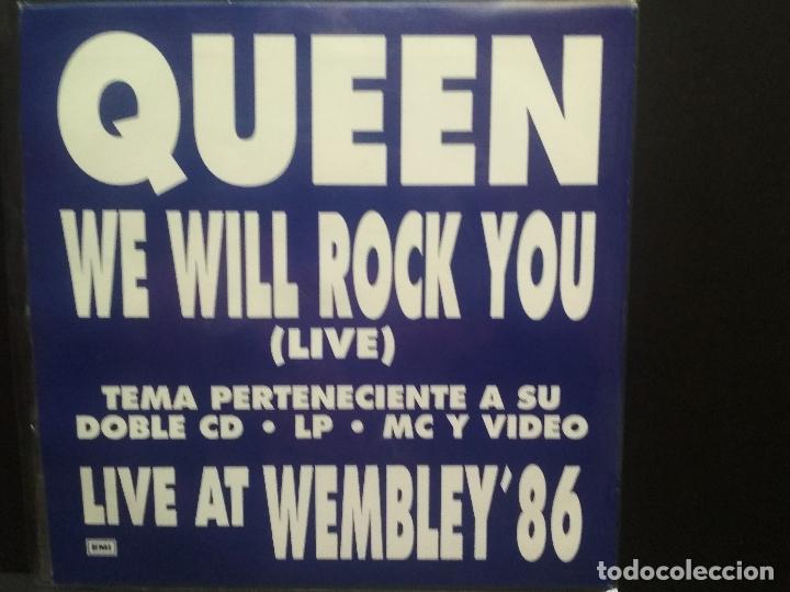 Discos de vinilo: QUEEN WE WILL ROCK YOU - LIVE SINGLE SPAIN 1992 PDELUXE - Foto 2 - 275796688