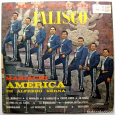 Discos de vinilo: MARIACHI AMÉRICA DE ALFREDO SERNA - EL MEJOR MARIACHI DE JALISCO - LP MARFER 1966 BPY. Lote 275878403
