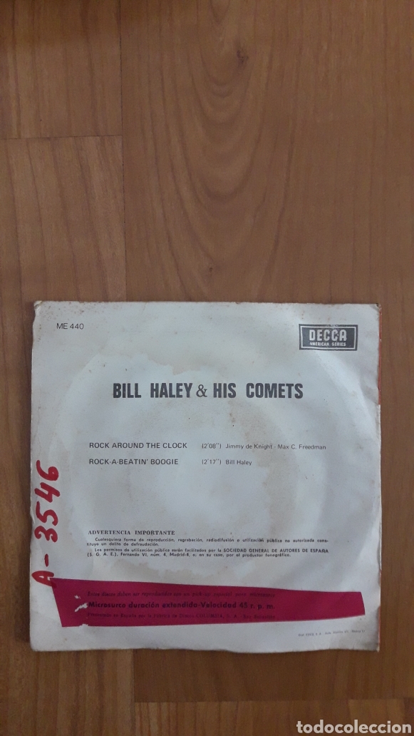 Discos de vinilo: BILL HALEY AND HIS COMETS. ROCK AROUND THE CLOCK - Foto 2