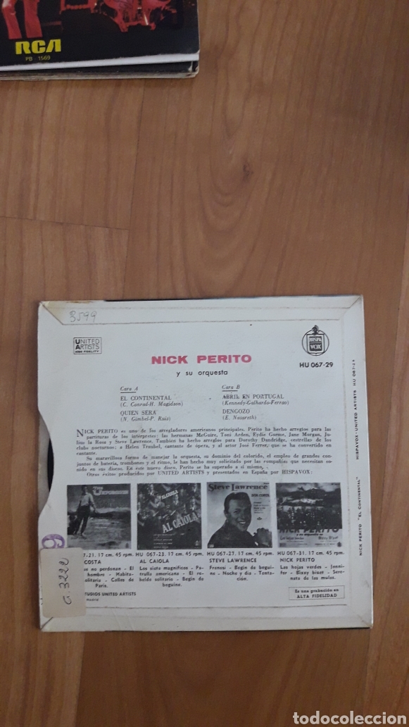 Discos de vinilo: NICK PERITO Y SU ORQUESTA. EL CONTINENTAL - Foto 2