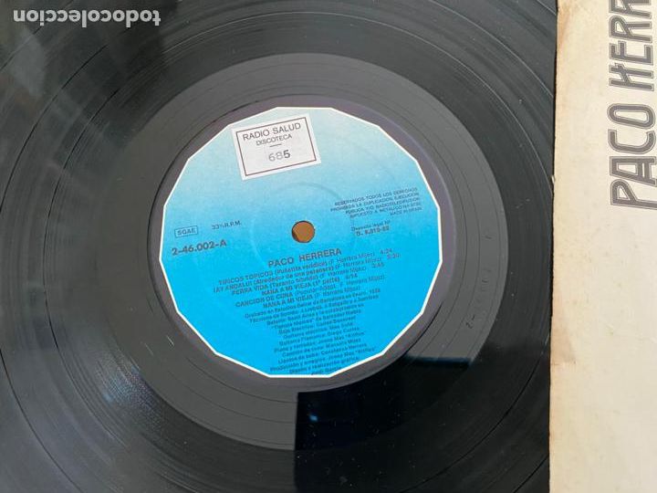 Discos de vinilo: PACO HERRERA (TIPICOS TOPICOS) LP ESPA&Ntilde;A 1982 (B-31) - Foto 2