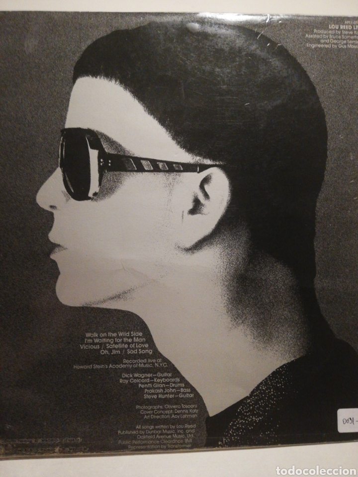 Discos de vinilo: Lou Red Live (LP, 1975) - Foto 2