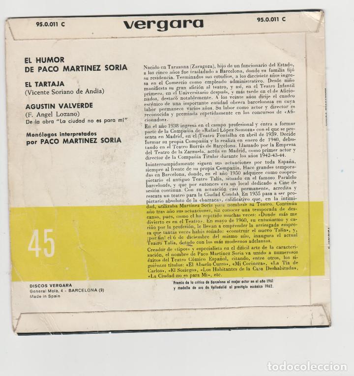 Discos de vinilo: EL HUMOR DE PACO MARTINEZ SORIA - Foto 2
