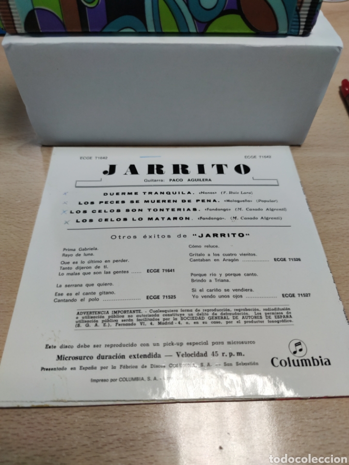 Discos de vinilo: Jarrito duerme tranquila 1967 - Foto 2