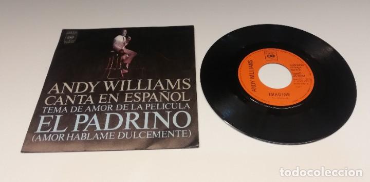 Discos de vinilo: Andy Williams - Tema De Amor De La Pel&iacute;cula &rdquo;El Padrino&rdquo; (7&rdquo;) - Foto 1