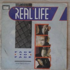 Discos de vinilo: FACE TO FACE - REAL LIFE - VINILO MAXI 45 RPM - ARIOLA-AÑO 1985.