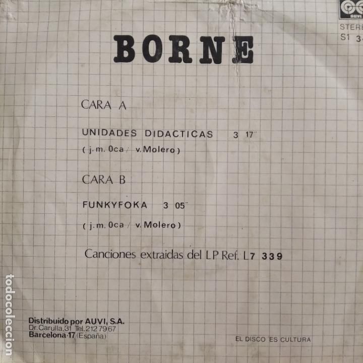 Discos de vinilo: BORNE - SINGLE 1982 - UNIDADES DIDACTICAS/ FUNKYFOKA - Foto 2