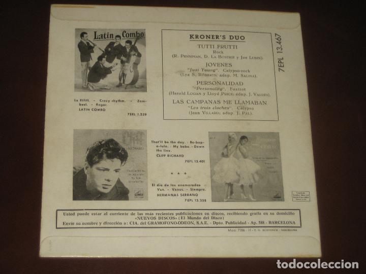 Discos de vinilo: CRONER&acute;S DUO - VINILO AZUL 1960 - Foto 2