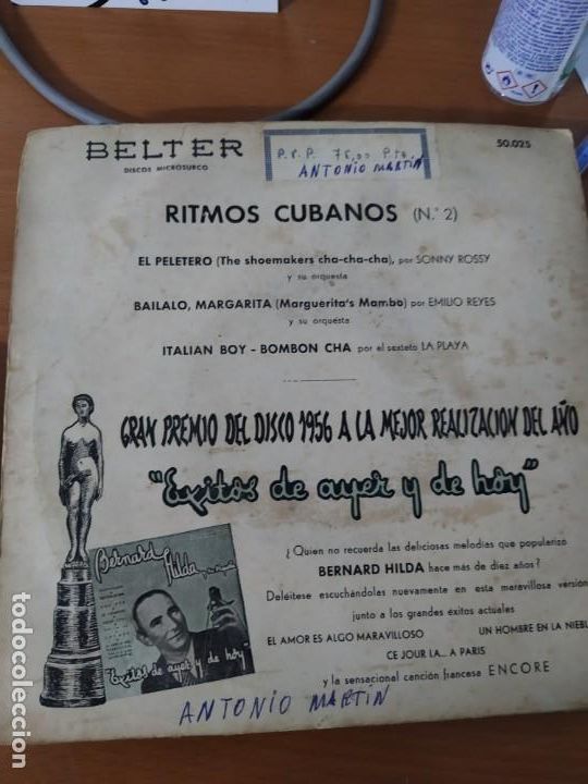 Discos de vinilo: RITMOS CUBANOS 2 - - Foto 2