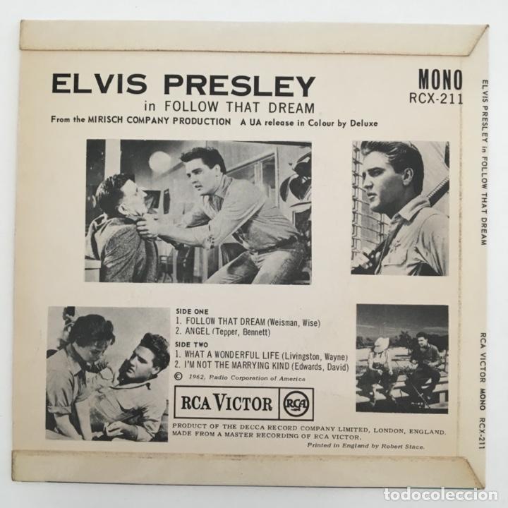 Discos de vinilo: Elvis Presley ‎– Follow That Dream, UK 1962 RCA - Foto 2 - 276225398