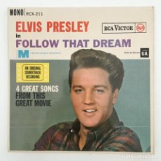 Discos de vinilo: ELVIS PRESLEY ‎– FOLLOW THAT DREAM, UK 1962 RCA. Lote 276225453