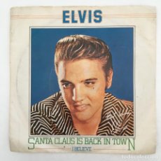 Discos de vinilo: ELVIS PRESLEY ‎– SANTA CLAUS IS BACK IN TOWN, UK 1980 RCA VICTOR