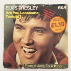 Discos de vinilo: ELVIS PRESLEY ‎– ARE YOU LONESOME TONIGHT?, UK 1982 RCA. Lote 276226538