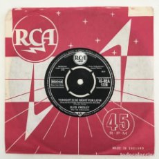 Discos de vinilo: ELVIS PRESLEY ‎– WOODEN HEART, UK 1960 RCA. Lote 276227658