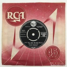 Discos de vinilo: ELVIS PRESLEY WITH THE JORDANAIRES ‎– SHE'S NOT YOU, UK 1962 RCA. Lote 276227723