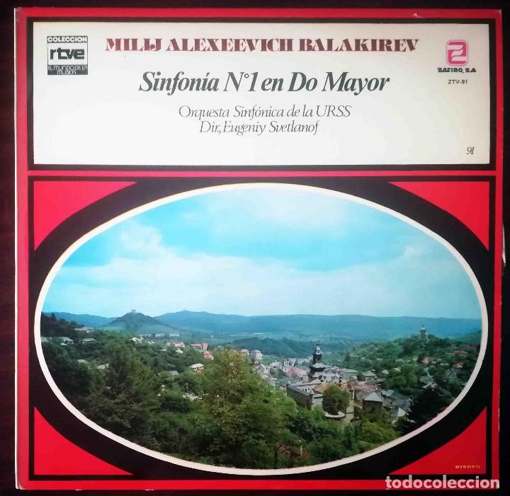 Discos de vinilo: RTVE El mundo de la m&uacute;sica N&ordm; 91 - Milij Alexeevich. Sinfon&iacute;a N&ordm; 1 en Do Mayor