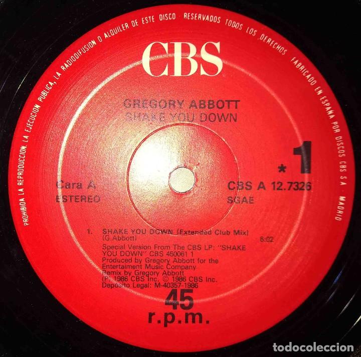 Discos de vinilo: Gregory Abbott - Shake you down - Foto 3