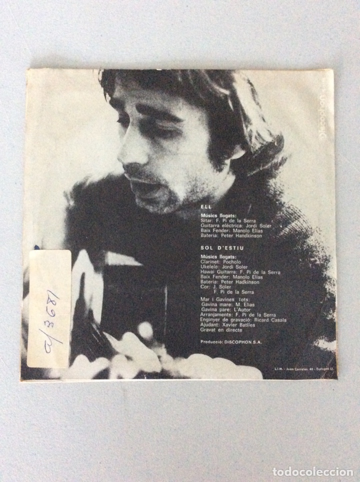Discos de vinilo: Ovidi Montllor. Sol d&rsquo;estiu ell - Foto 2
