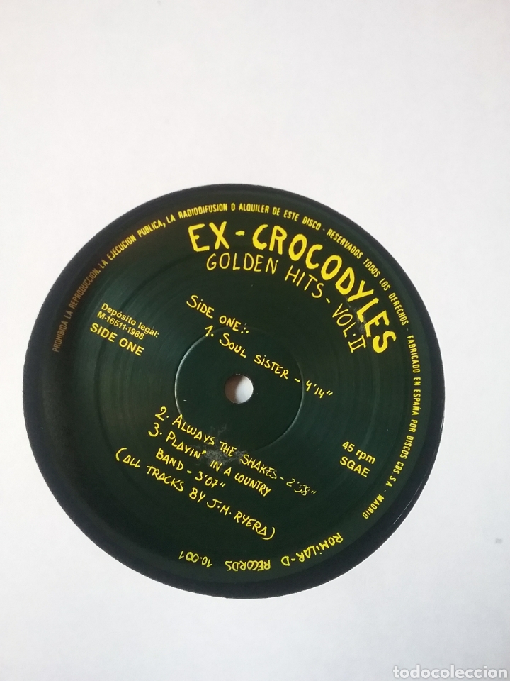 Discos de vinilo: EX - CROCODYLES 1998 Romilar - D Records. 5 Temas - Foto 3