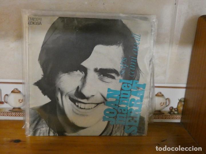 Discos de vinilo: DISCO 7 PULGADAS ESTADO CORRECTO JOAN MANUEL SERRAT SAPS - Foto 1