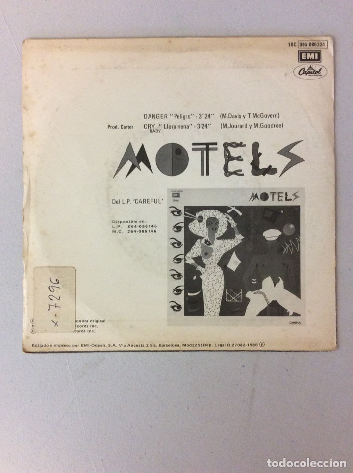 Discos de vinilo: Motels. Peligro . - Foto 2