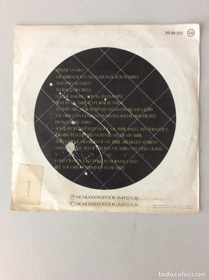 Discos de vinilo: Ian Dvry. Spasticvs Avtisticvs - Foto 2
