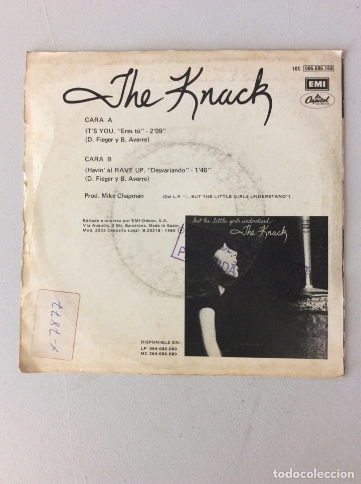 Discos de vinilo: The Knack. Eres t&uacute; - Foto 2