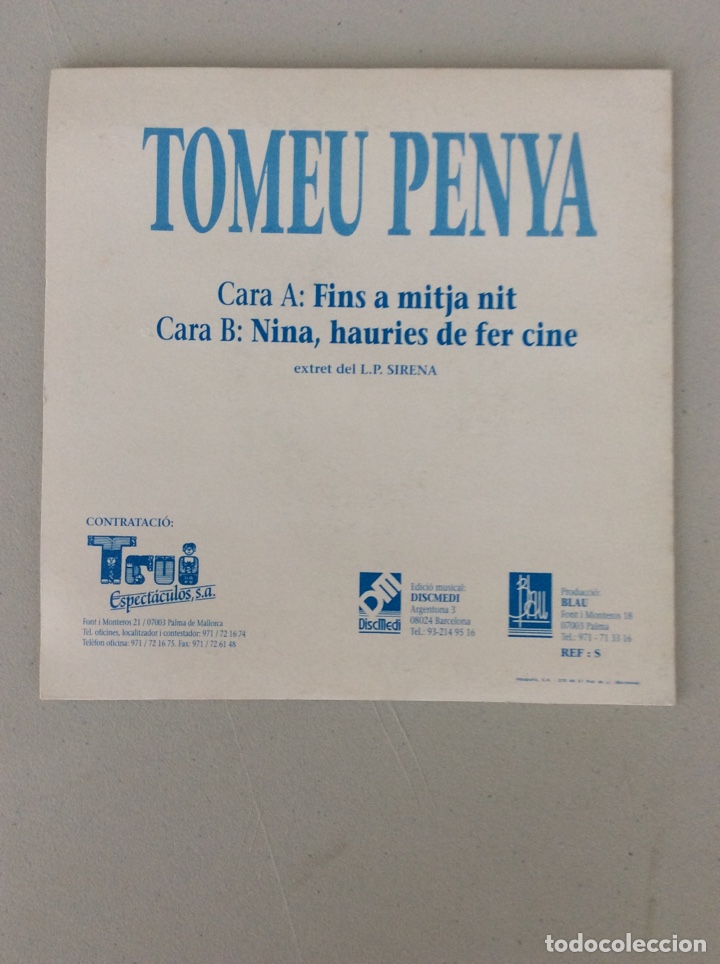 Discos de vinilo: Tomeu Penya. Fins a mitja nit - Foto 2