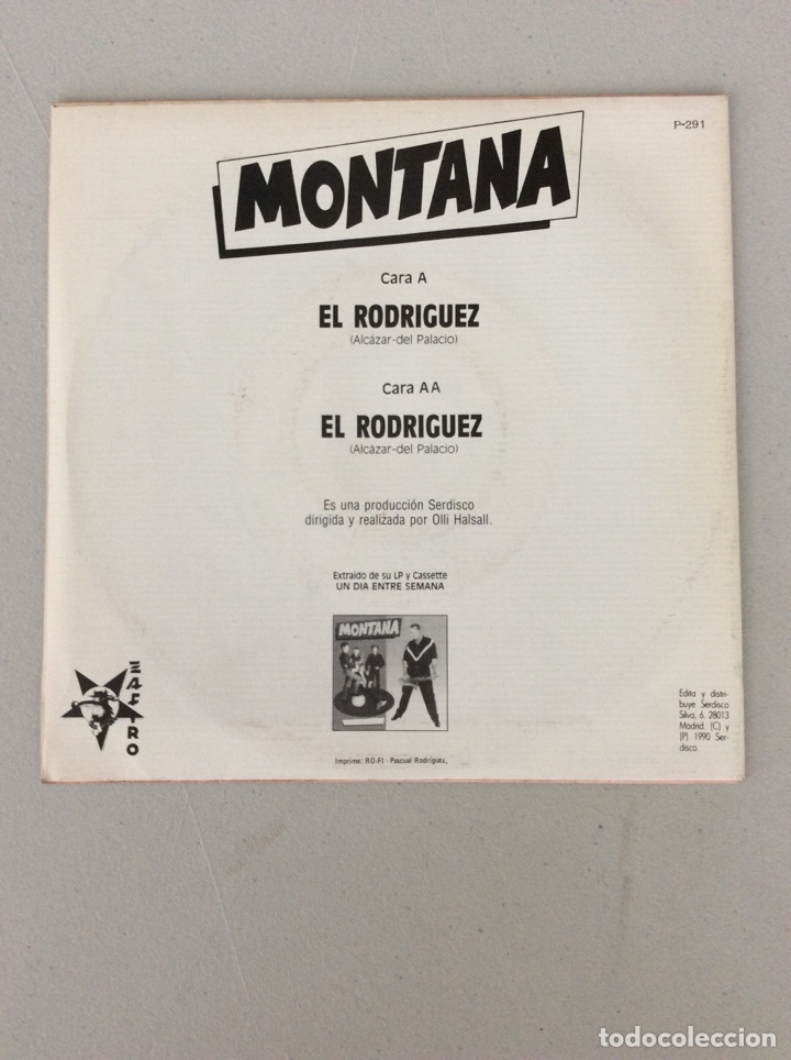 Discos de vinilo: Montana. El Rodriguez - Foto 2