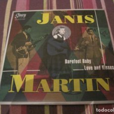 Discos de vinilo: SINGLE JANIS MARTIN BAREFOOT BABY/ LOVE AND KISSES SLEAZY 30