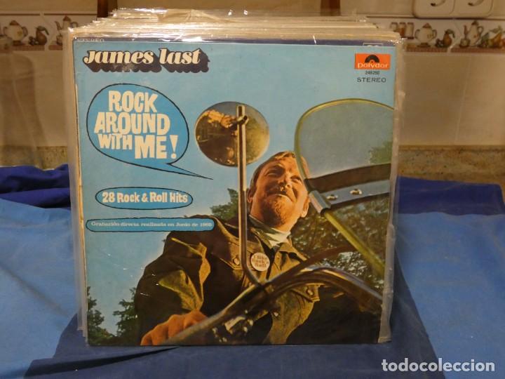 Disques de vinyle: LP BASTANTE SUFRIDO Y TROTADO JAMES LAST ROCK ARROUND WITH ME ALEMANIA CA 1968