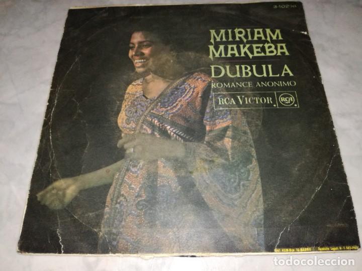 Discos de vinilo: MIRIAM MAKEBA-DUBULA-ORIGINAL ESPA&Ntilde;OL 1968 - Foto 2