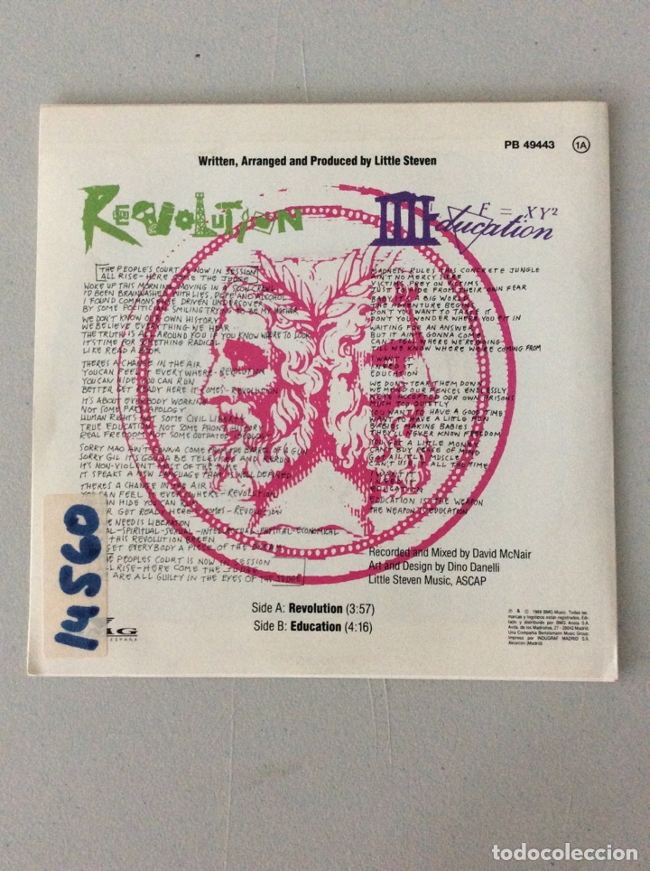 Discos de vinilo: Little Steven. Revolution - Foto 2
