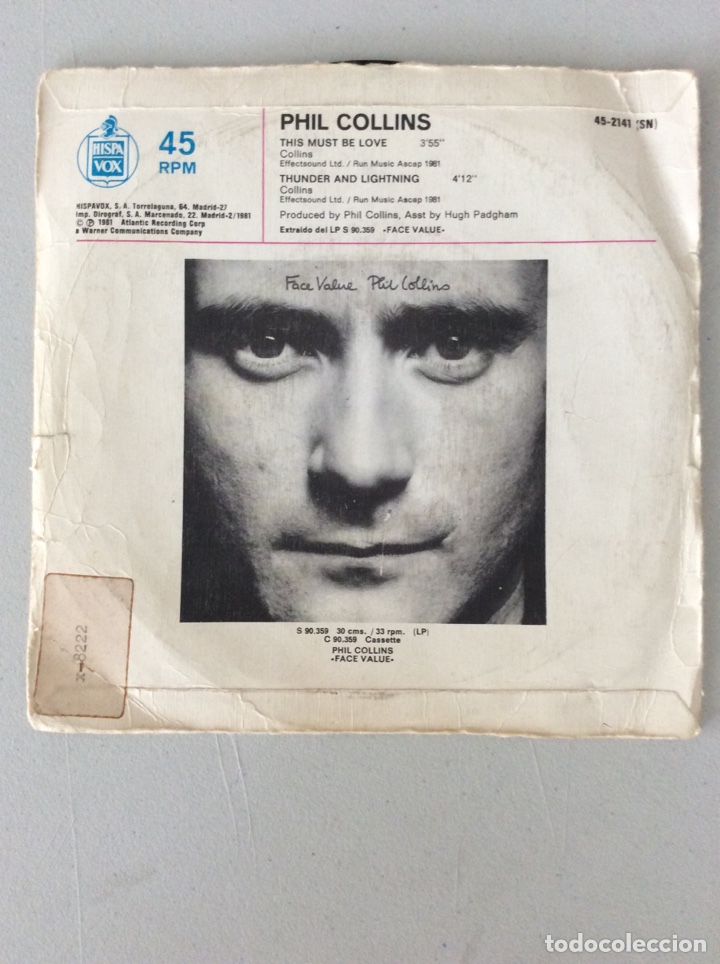Discos de vinilo: Phil Collins. This must be love - Foto 2