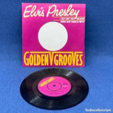 Discos de vinilo: SINGLE - ELVIS PRESLEY – I JUST CAN'T HELP BELIEVIN' / BRIDGE OVER TROUBLED WATER - LONDON - 1981. Lote 276662158