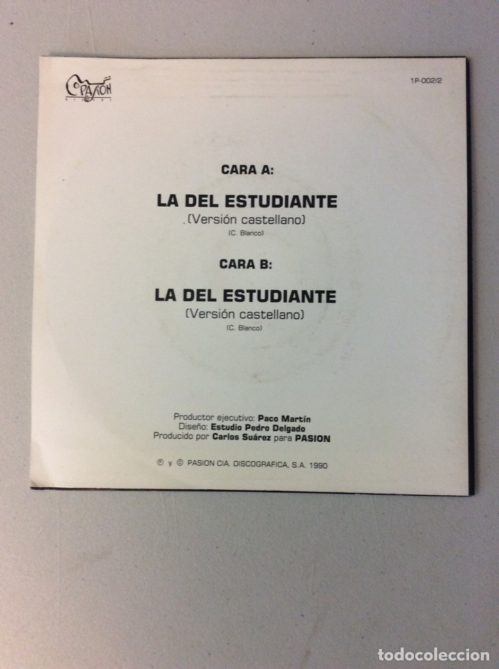 Discos de vinilo: Los Berrones. La del estudiante - Foto 2