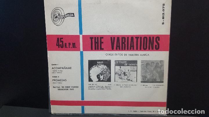 Discos de vinilo: VARIATIONS ACOMPA&Ntilde;AME SINGLE SPAIN 1969 PEPETO TOP - Foto 2