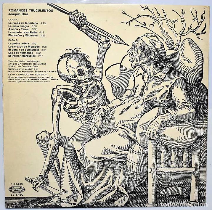 Discos de vinilo: Joaqu&iacute;n D&iacute;az - Romances Truculentos. LP - Foto 2