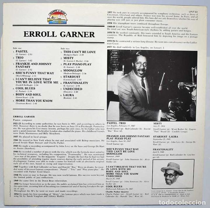 Discos de vinilo: Erroll Garner - Errol Garner. LP - Foto 2