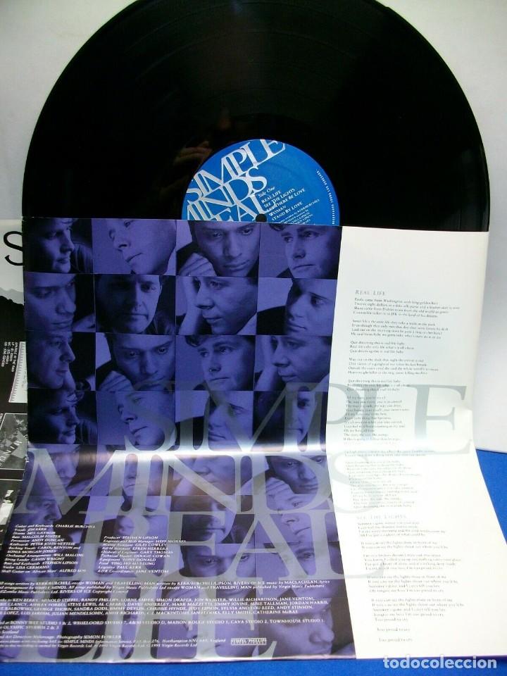 Discos de vinilo: SIMPLE MINDS REAL LIFE LP - Foto 3