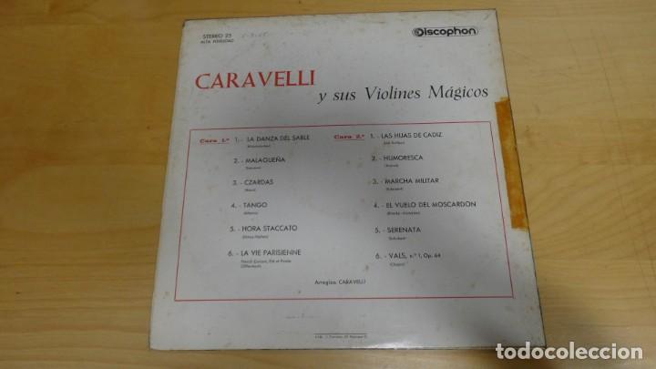Discos de vinilo: LP VINILO CARAVELLI Y SUS VIOLINES M&Aacute;GICOS . - Foto 2