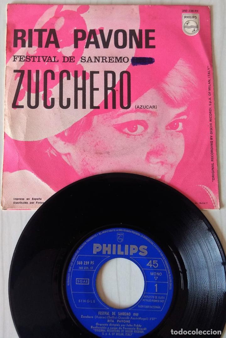 Discos de vinilo: RITA PAVONE - ZUCCHERO PHILIPS - 1969 - Foto 2